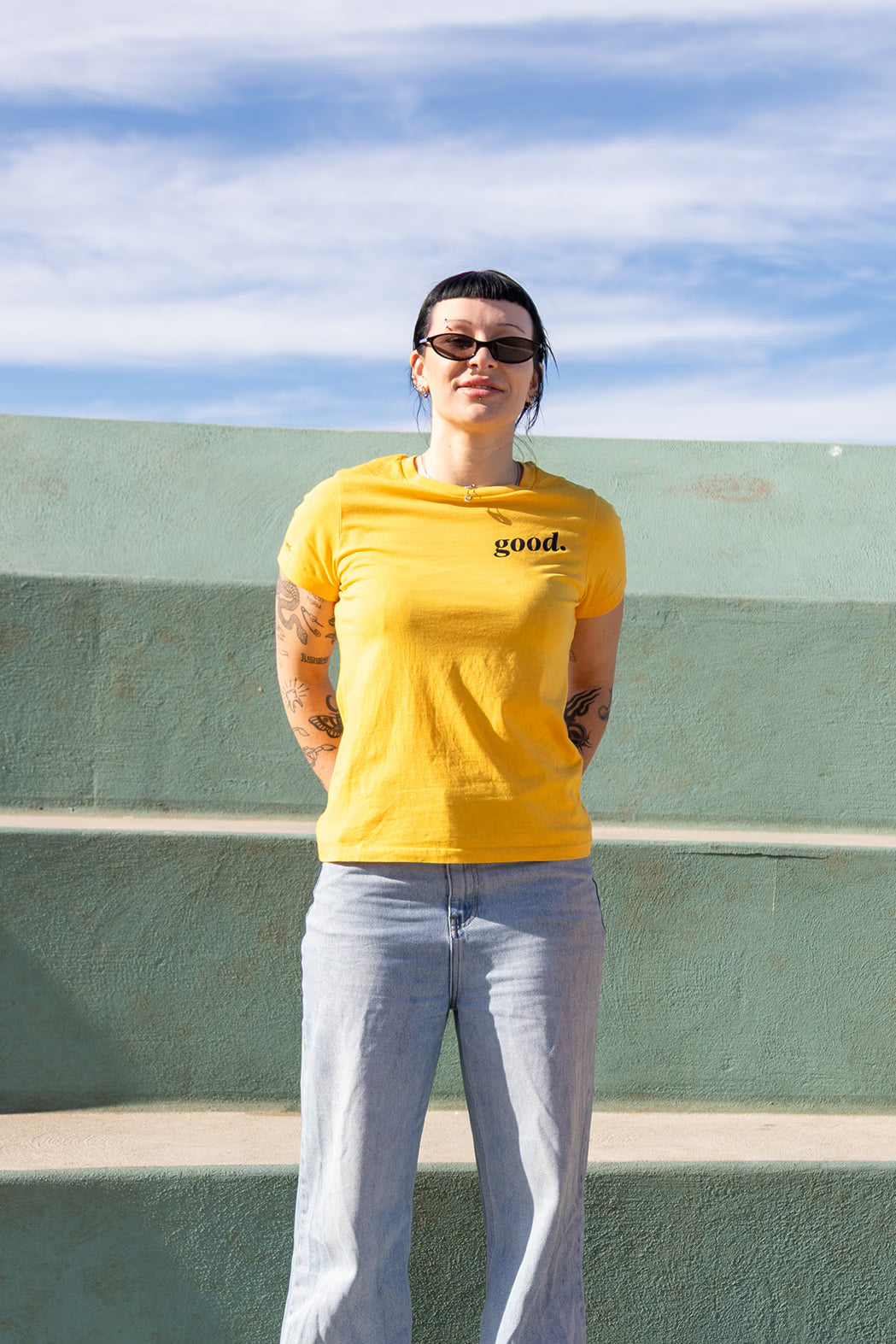 This t-shirt did Good - PositiviTee - Womens - Sunshine Yellow