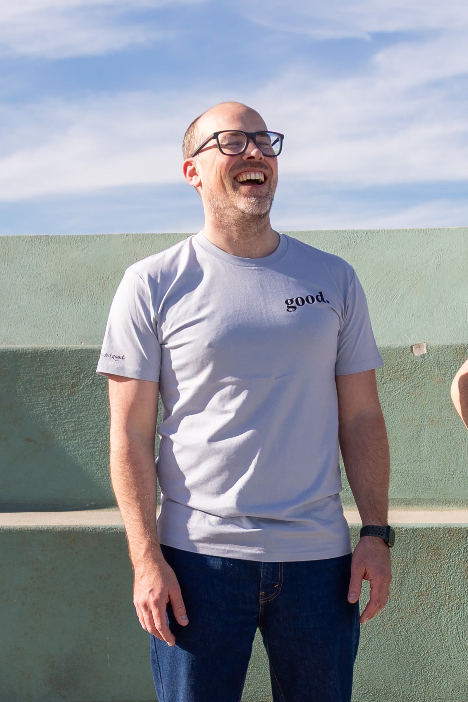 This t-shirt did Good - EquanimiTee - Men's/Unisex - Powder Blue