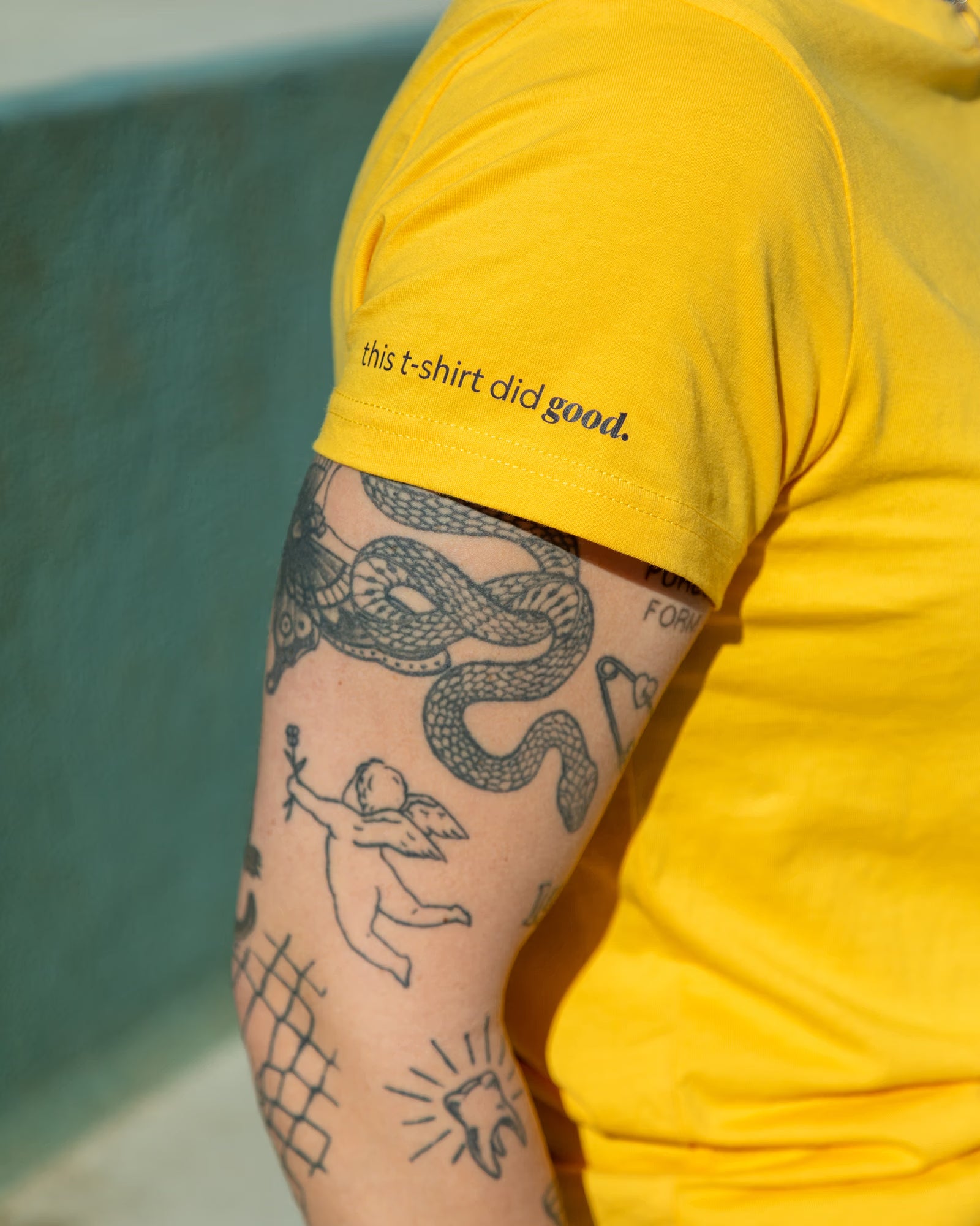 This t-shirt did Good - PositiviTee - Men's/Unisex - Sunshine Yellow
